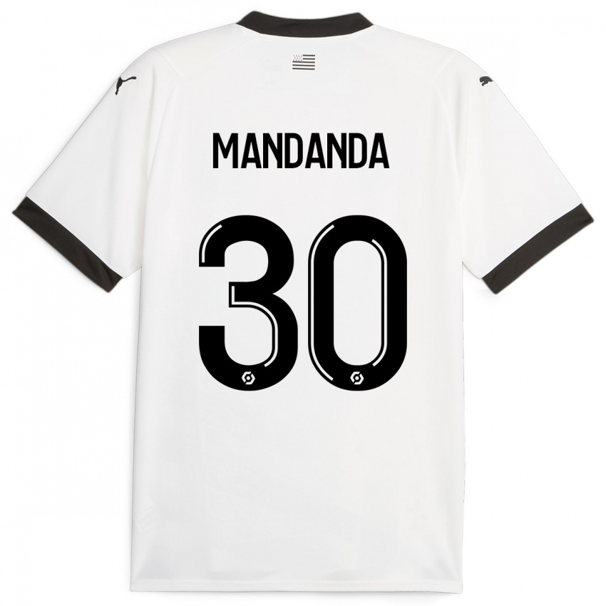 Niño Camiseta Steve Mandanda #30 Blanco 2ª Equipación 2023/24 La Camisa Perú