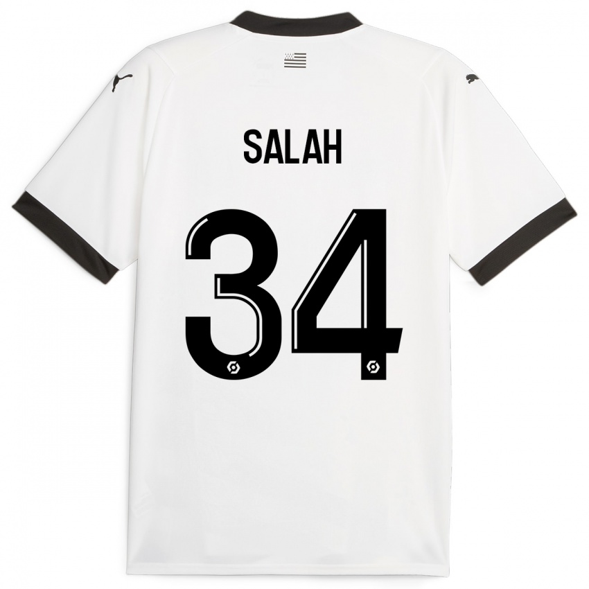 Niño Camiseta Ibrahim Salah #34 Blanco 2ª Equipación 2023/24 La Camisa Perú