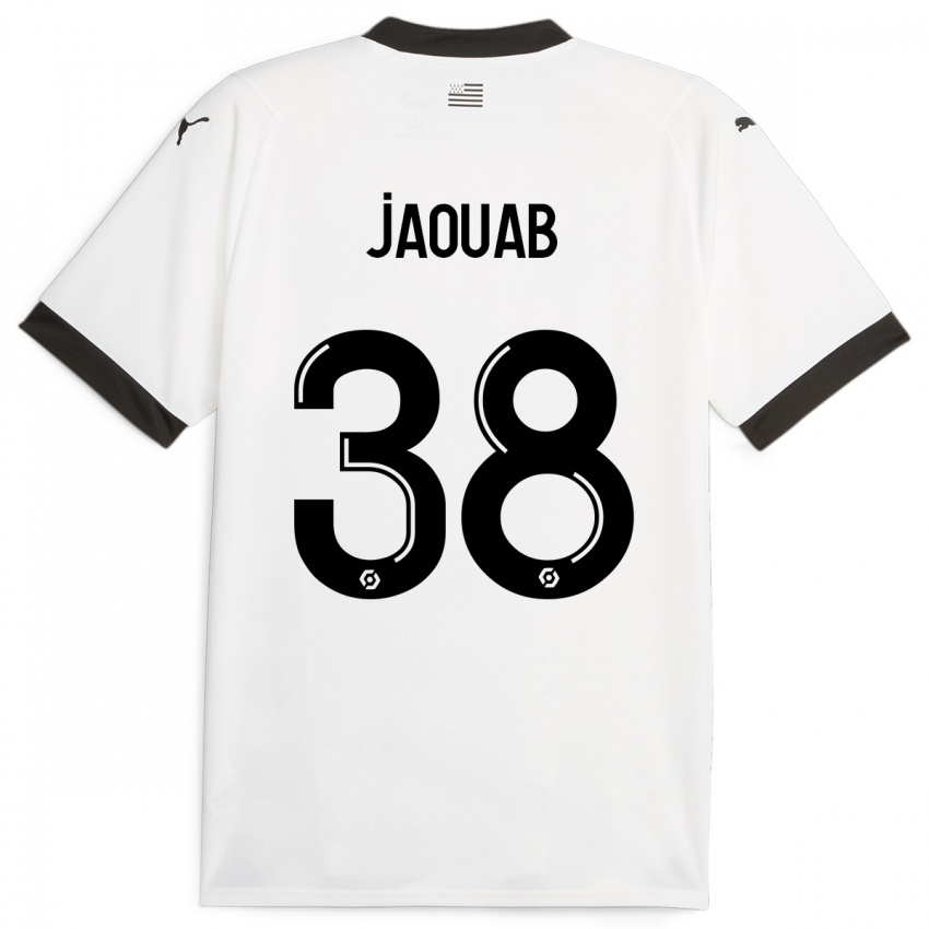 Niño Camiseta Mohamed Jaouab #38 Blanco 2ª Equipación 2023/24 La Camisa Perú