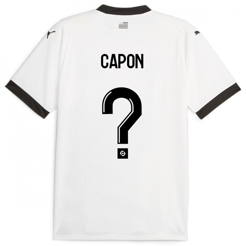 Niño Camiseta José Capon #0 Blanco 2ª Equipación 2023/24 La Camisa Perú