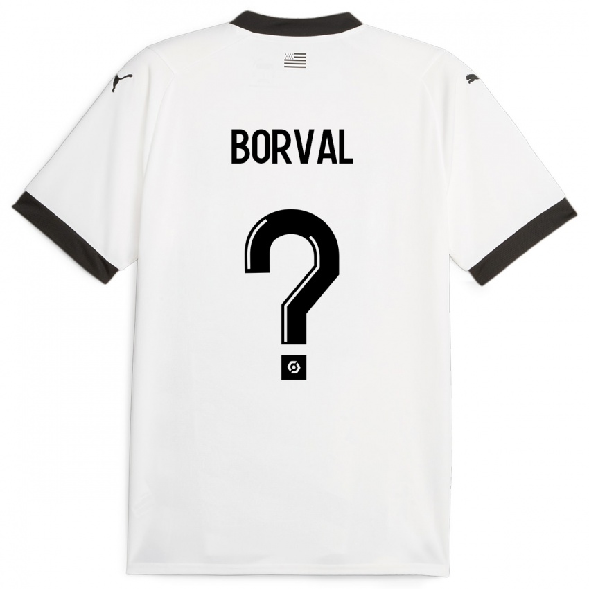 Niño Camiseta Cyril Borval #0 Blanco 2ª Equipación 2023/24 La Camisa Perú