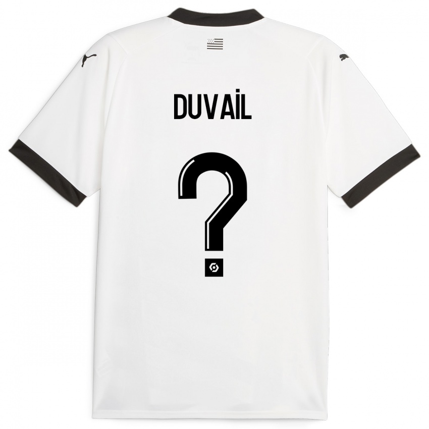 Niño Camiseta Jules Duvail #0 Blanco 2ª Equipación 2023/24 La Camisa Perú