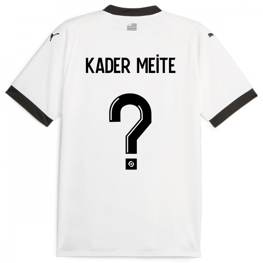 Niño Camiseta Mohamed Kader Meïté #0 Blanco 2ª Equipación 2023/24 La Camisa Perú