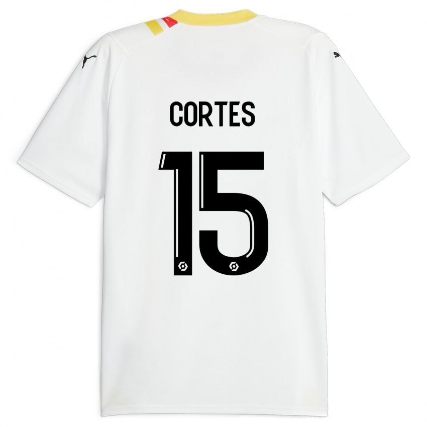 Niño Camiseta Óscar Cortés #15 Negro 2ª Equipación 2023/24 La Camisa Perú