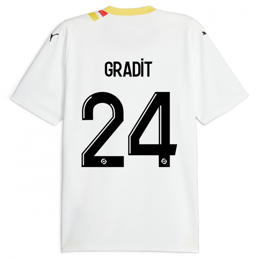 Niño Camiseta Jonathan Gradit #24 Negro 2ª Equipación 2023/24 La Camisa Perú