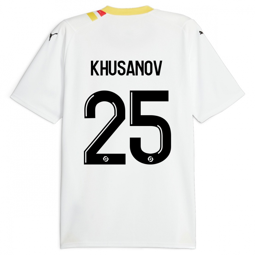 Niño Camiseta Abdukodir Khusanov #25 Negro 2ª Equipación 2023/24 La Camisa Perú