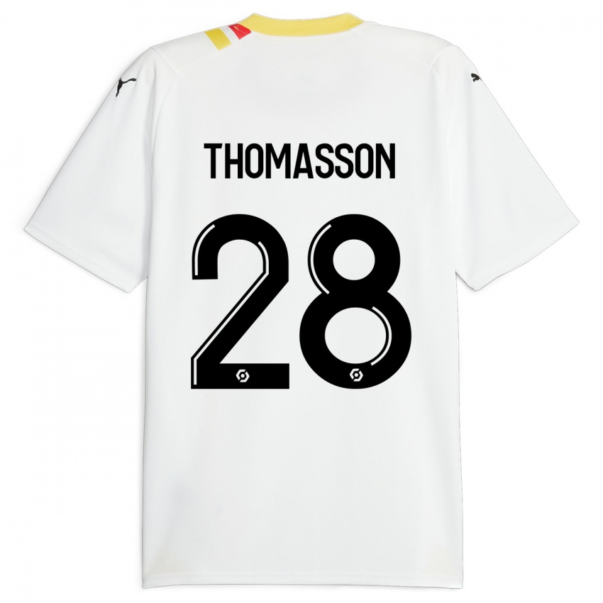 Niño Camiseta Adrien Thomasson #28 Negro 2ª Equipación 2023/24 La Camisa Perú