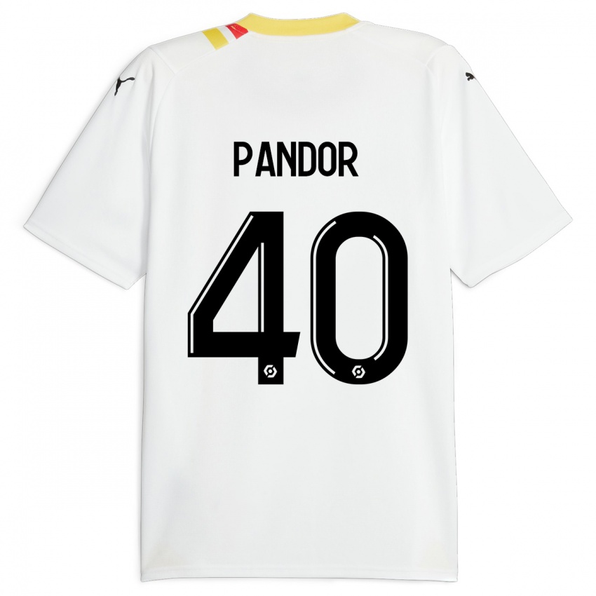 Niño Camiseta Yannick Pandor #40 Negro 2ª Equipación 2023/24 La Camisa Perú