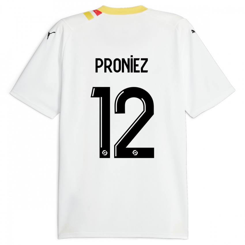 Niño Camiseta Fany Proniez #12 Negro 2ª Equipación 2023/24 La Camisa Perú