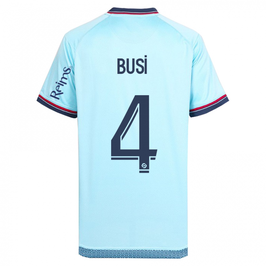 Niño Camiseta Maxime Busi #4 Cielo Azul 2ª Equipación 2023/24 La Camisa Perú