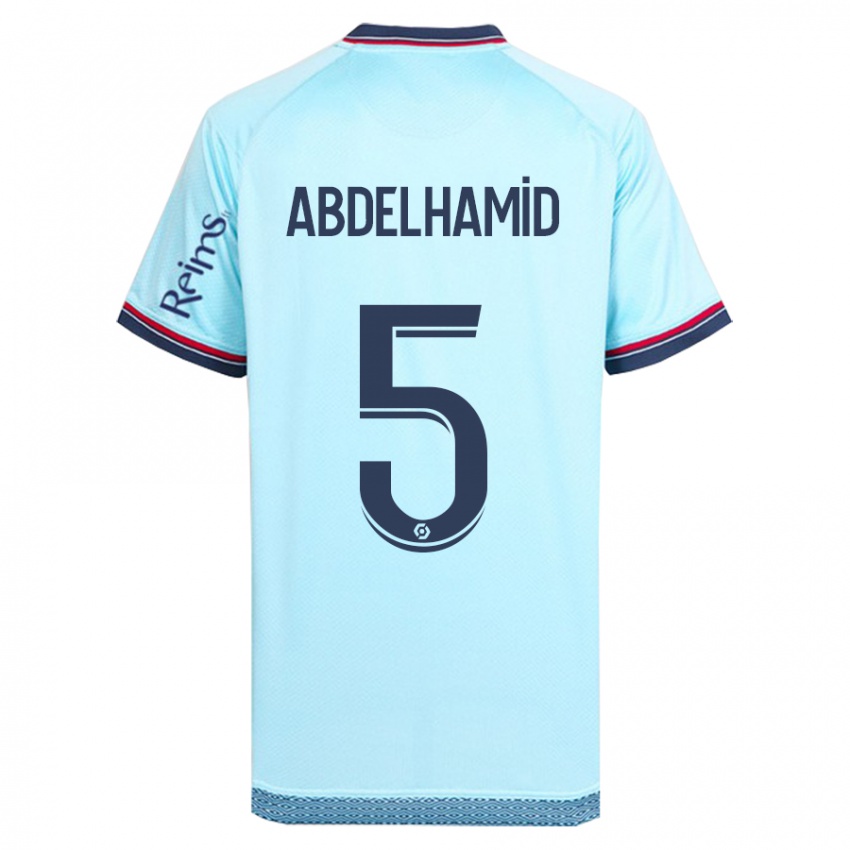 Niño Camiseta Yunis Abdelhamid #5 Cielo Azul 2ª Equipación 2023/24 La Camisa Perú