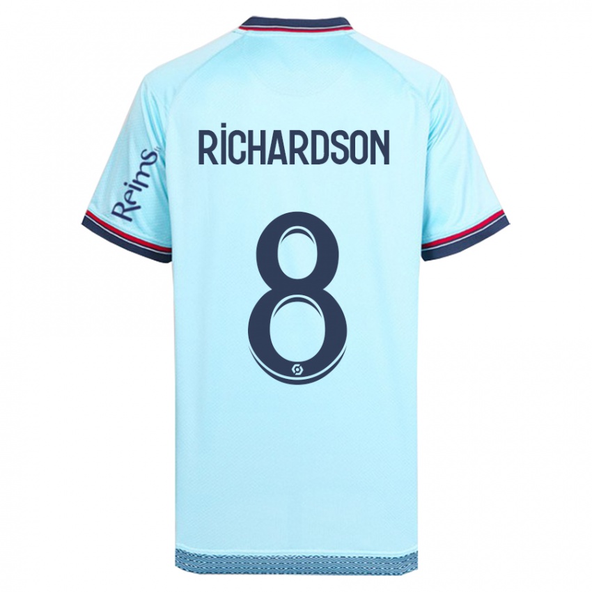 Niño Camiseta Amir Richardson #8 Cielo Azul 2ª Equipación 2023/24 La Camisa Perú