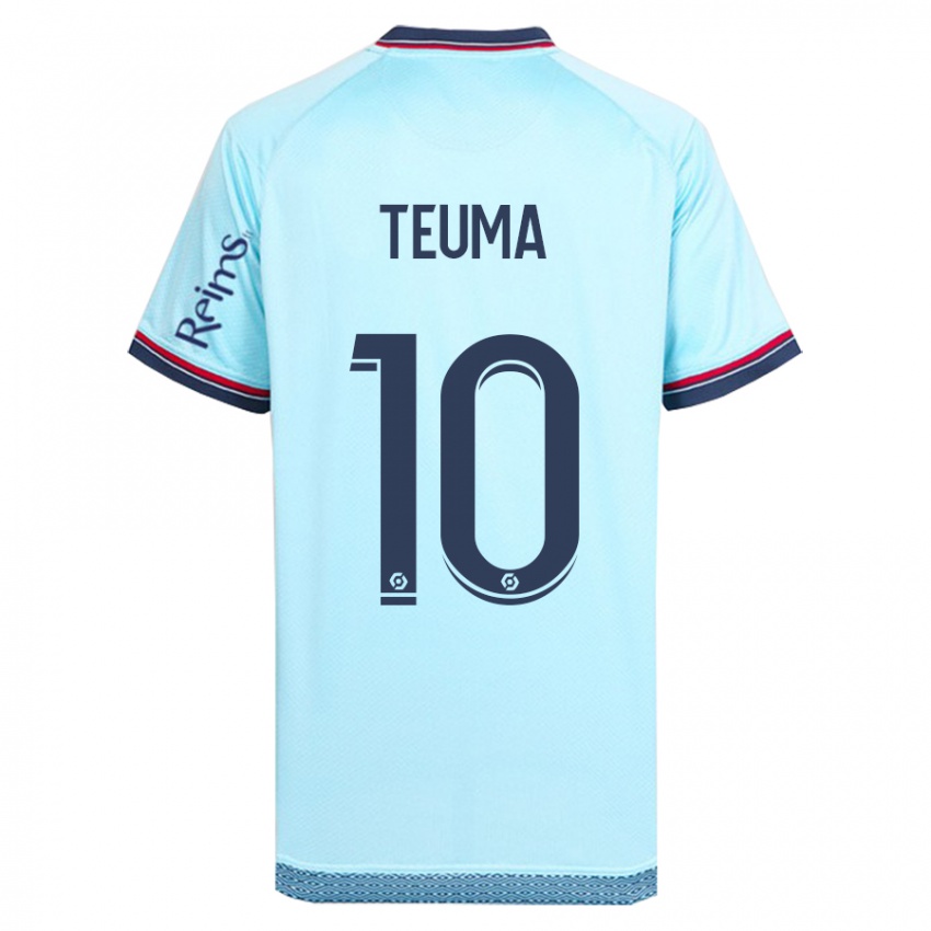 Niño Camiseta Teddy Teuma #10 Cielo Azul 2ª Equipación 2023/24 La Camisa Perú