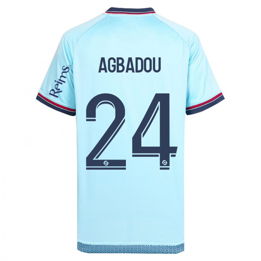 Niño Camiseta Emmanuel Agbadou #24 Cielo Azul 2ª Equipación 2023/24 La Camisa Perú