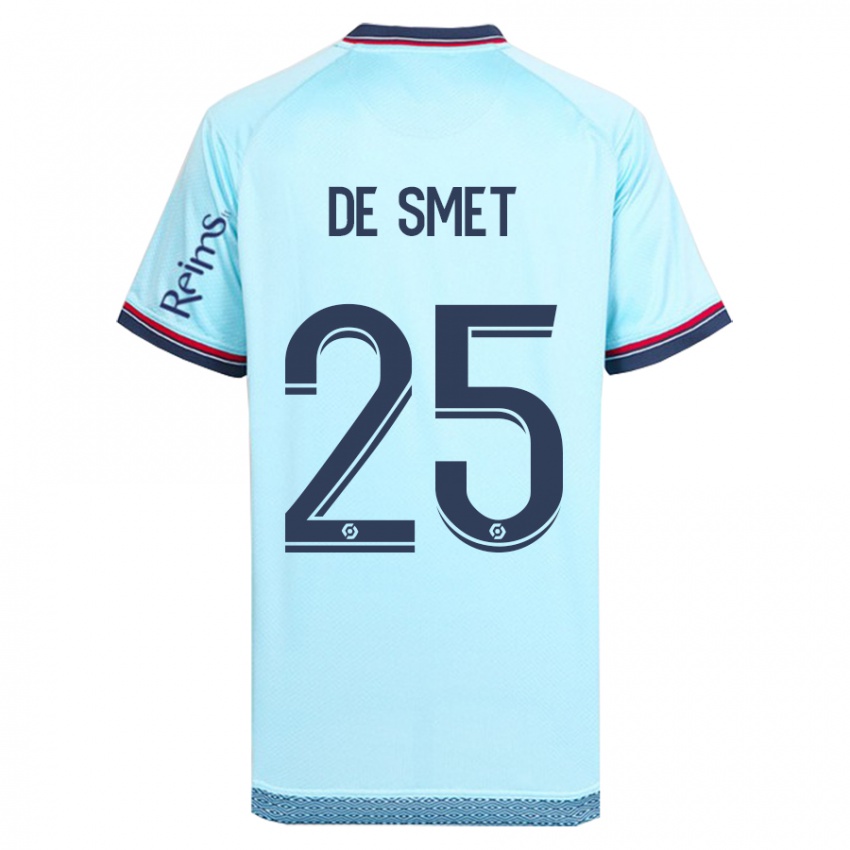 Niño Camiseta Thibault De Smet #25 Cielo Azul 2ª Equipación 2023/24 La Camisa Perú