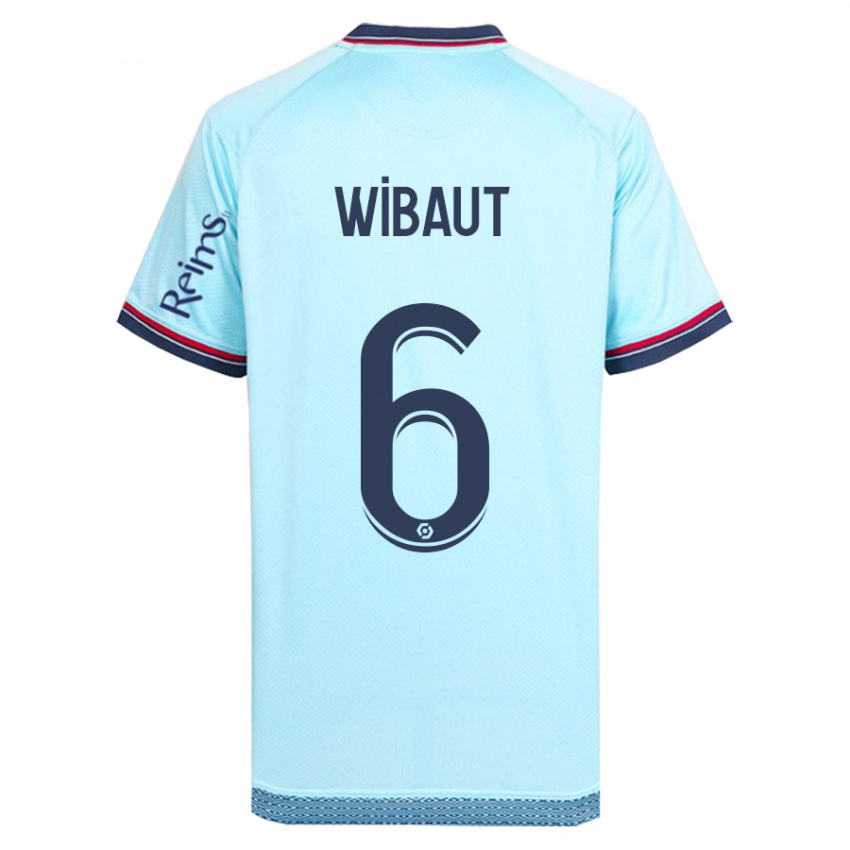 Niño Camiseta Clara Wibaut #6 Cielo Azul 2ª Equipación 2023/24 La Camisa Perú