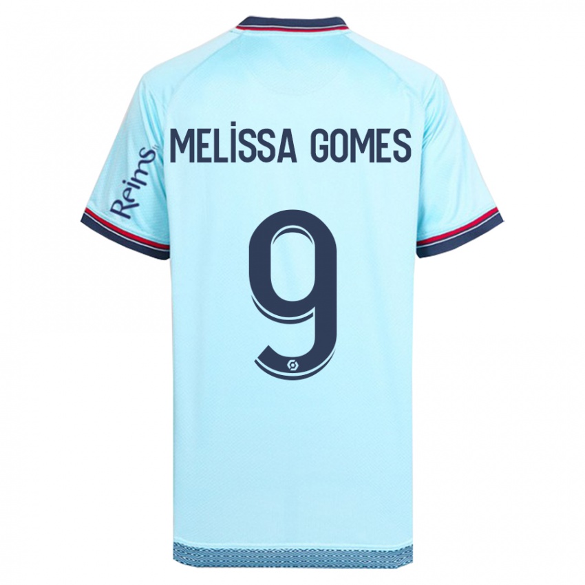 Niño Camiseta Melissa Ferreira Gomes #9 Cielo Azul 2ª Equipación 2023/24 La Camisa Perú