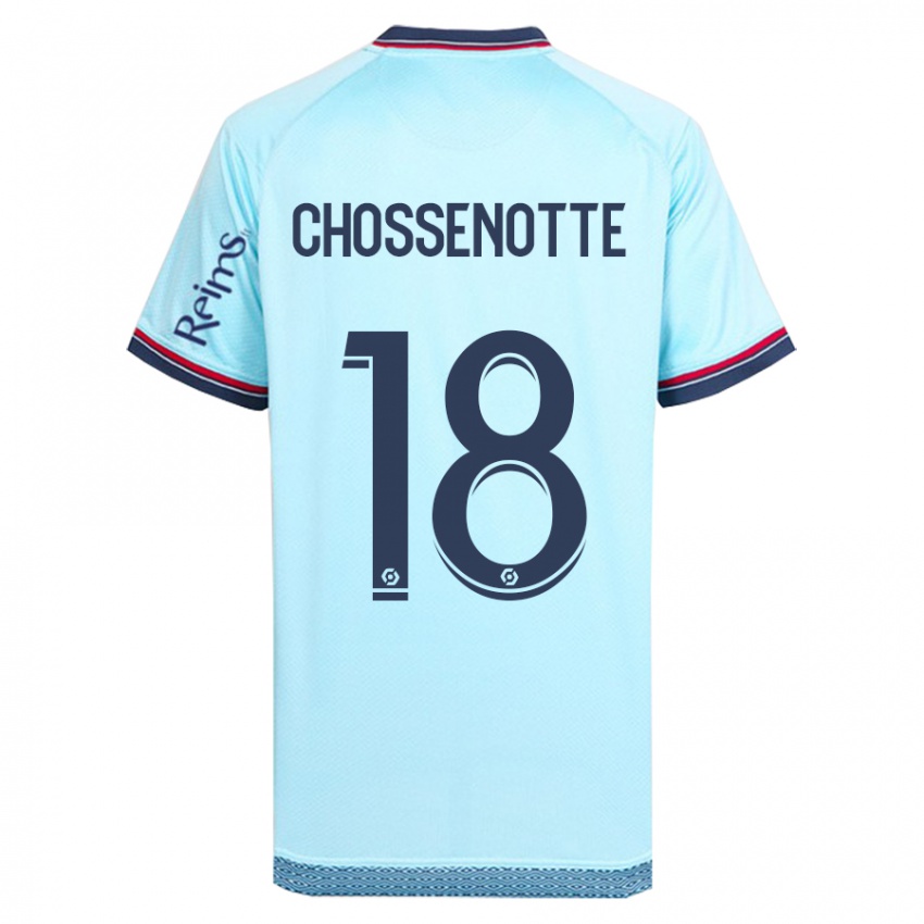 Niño Camiseta Shana Chossenotte #18 Cielo Azul 2ª Equipación 2023/24 La Camisa Perú