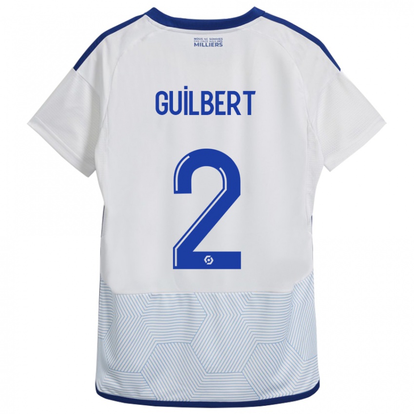 Niño Camiseta Frédéric Guilbert #2 Blanco 2ª Equipación 2023/24 La Camisa Perú