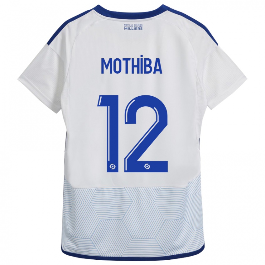 Niño Camiseta Lebo Mothiba #12 Blanco 2ª Equipación 2023/24 La Camisa Perú