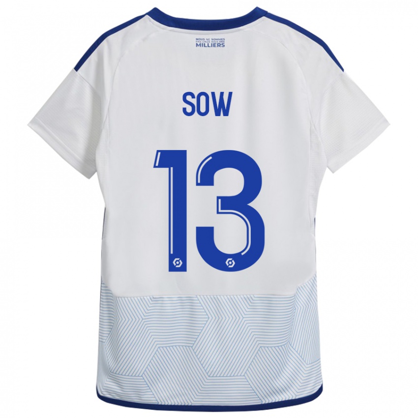 Niño Camiseta Saïdou Sow #13 Blanco 2ª Equipación 2023/24 La Camisa Perú