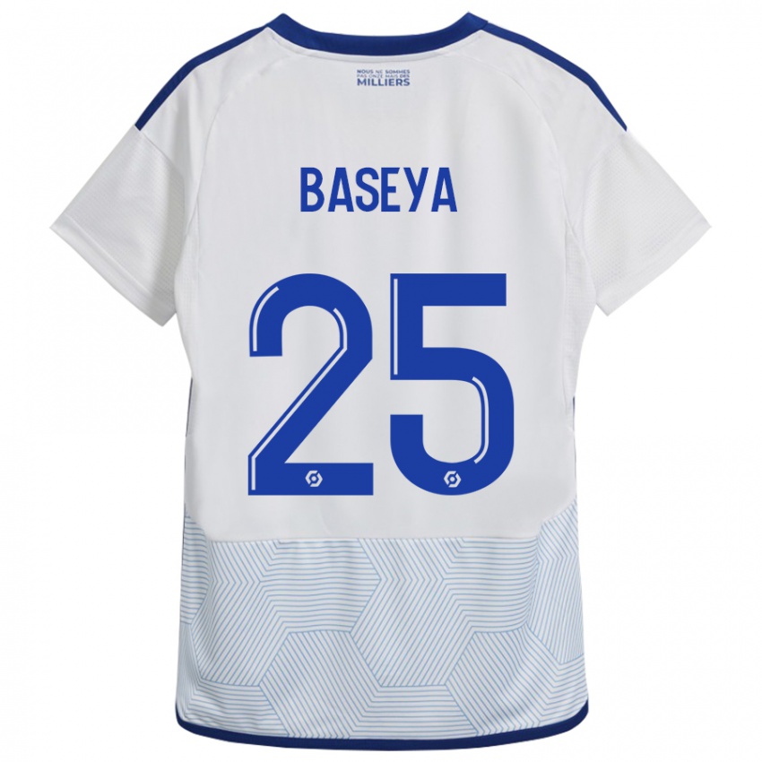 Niño Camiseta Steven Baseya #25 Blanco 2ª Equipación 2023/24 La Camisa Perú