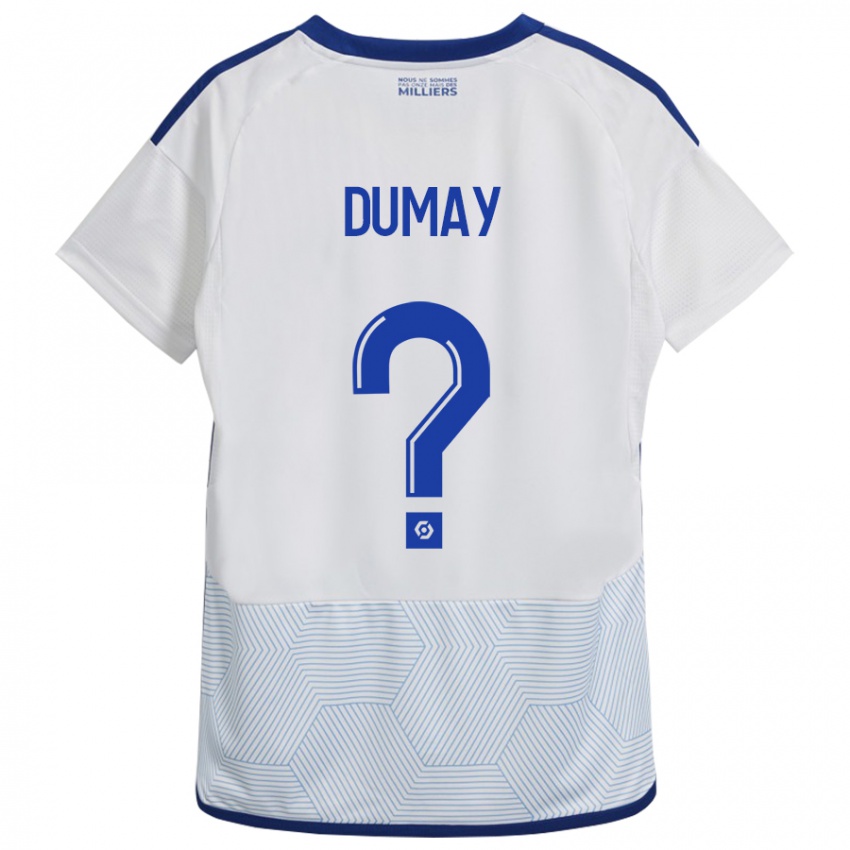 Niño Camiseta Yoann Dumay #0 Blanco 2ª Equipación 2023/24 La Camisa Perú