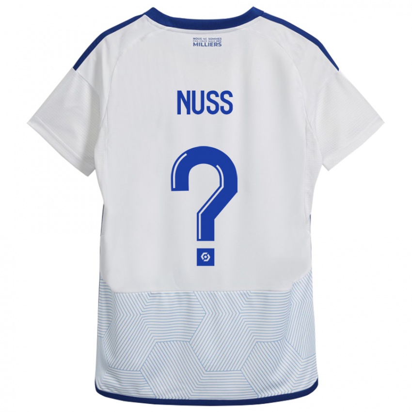 Niño Camiseta Antoine Nuss #0 Blanco 2ª Equipación 2023/24 La Camisa Perú