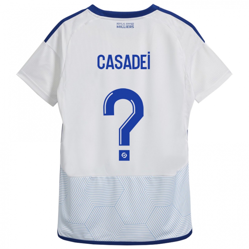 Niño Camiseta Alexis Casadei #0 Blanco 2ª Equipación 2023/24 La Camisa Perú