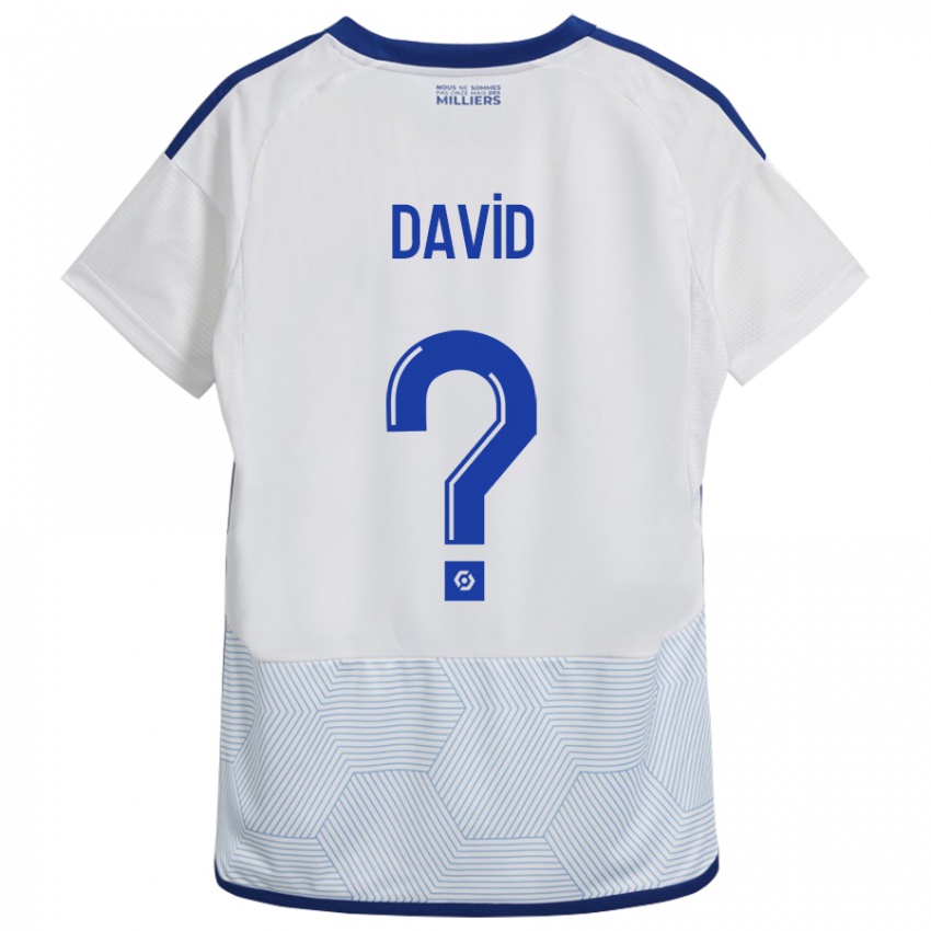 Niño Camiseta David #0 Blanco 2ª Equipación 2023/24 La Camisa Perú