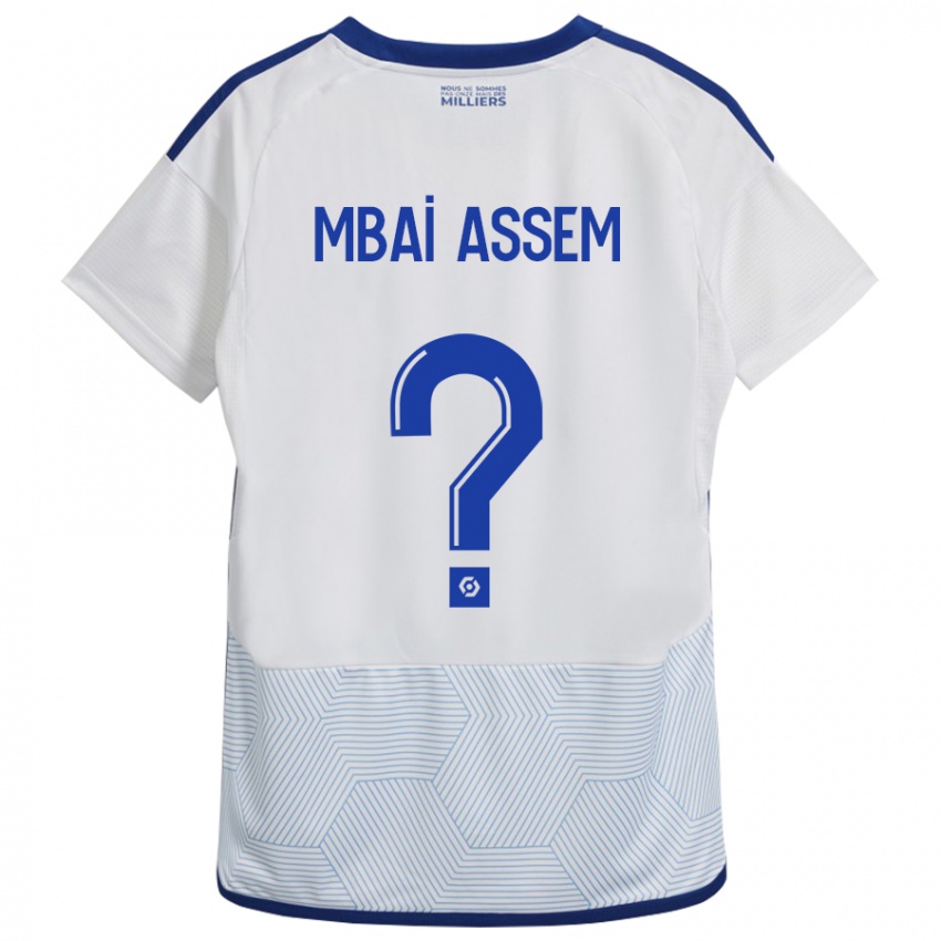 Niño Camiseta Chris Mbaï-Assem #0 Blanco 2ª Equipación 2023/24 La Camisa Perú