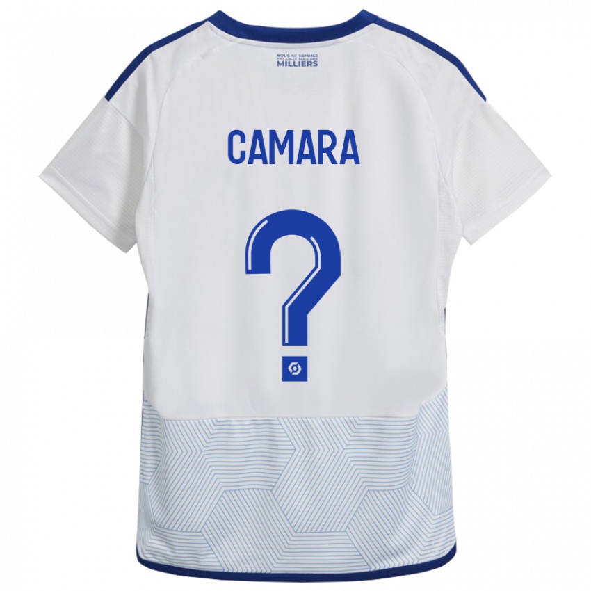 Niño Camiseta Alseny Camara #0 Blanco 2ª Equipación 2023/24 La Camisa Perú