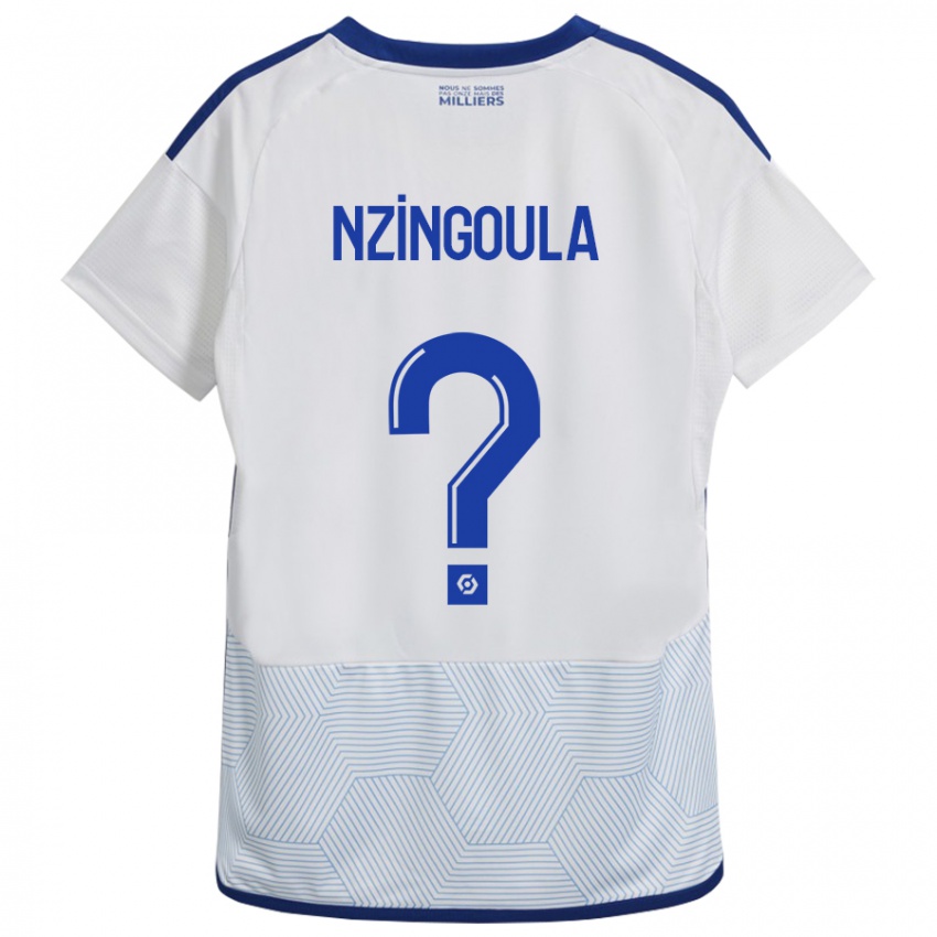 Niño Camiseta Rabby Nzingoula #0 Blanco 2ª Equipación 2023/24 La Camisa Perú