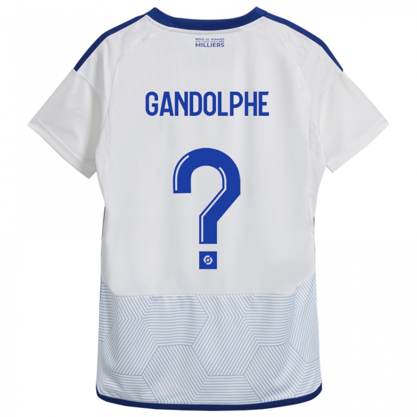 Niño Camiseta Adrien Gandolphe #0 Blanco 2ª Equipación 2023/24 La Camisa Perú