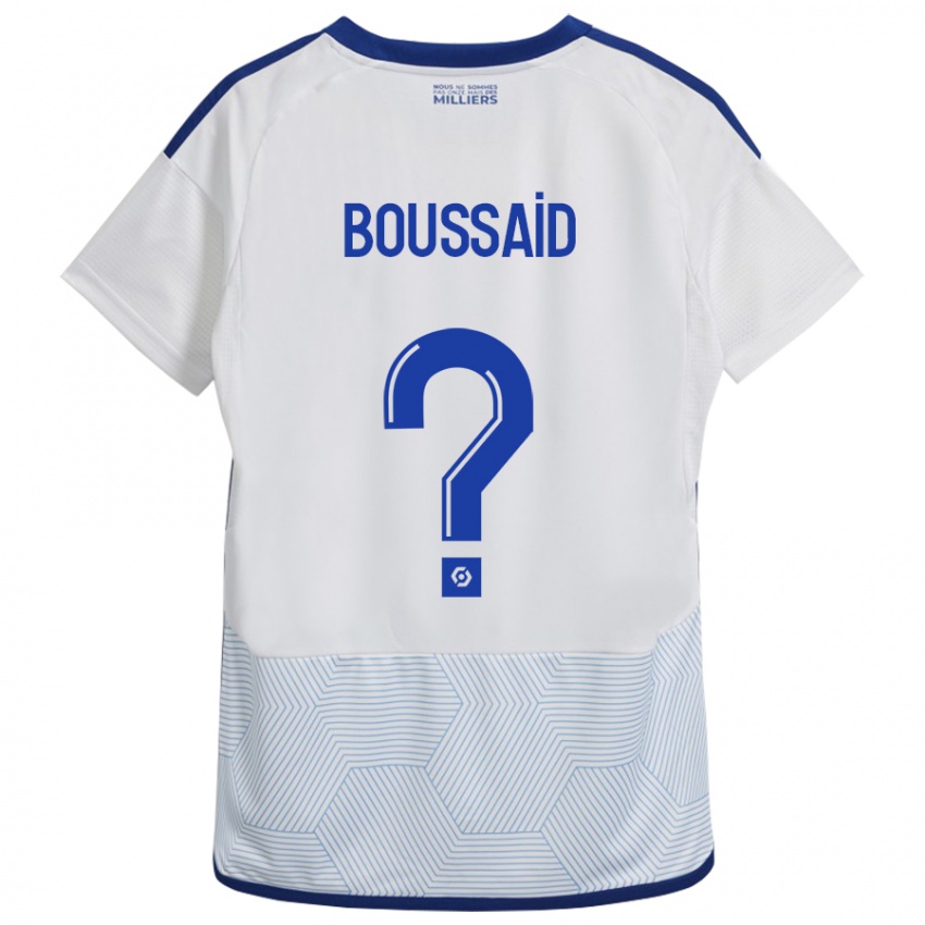 Niño Camiseta Willsem Boussaid #0 Blanco 2ª Equipación 2023/24 La Camisa Perú