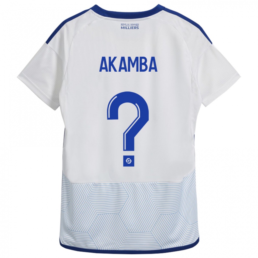 Niño Camiseta Fred Akamba #0 Blanco 2ª Equipación 2023/24 La Camisa Perú