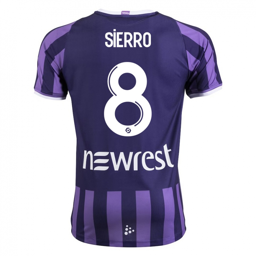 Niño Camiseta Vincent Sierro #8 Morado 2ª Equipación 2023/24 La Camisa Perú