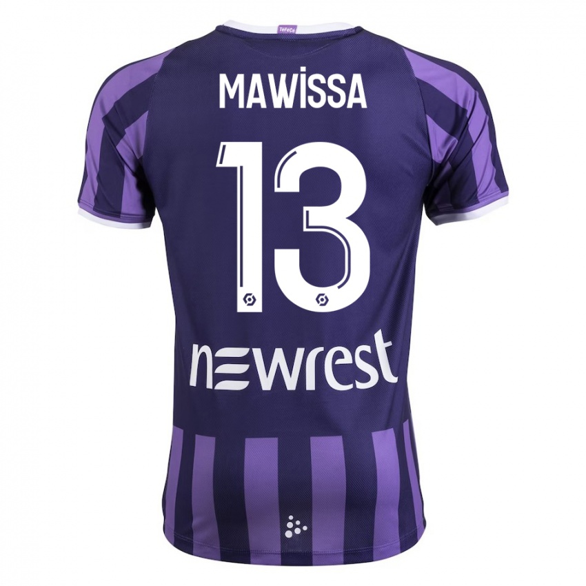 Niño Camiseta Christian Mawissa Elebi #13 Morado 2ª Equipación 2023/24 La Camisa Perú