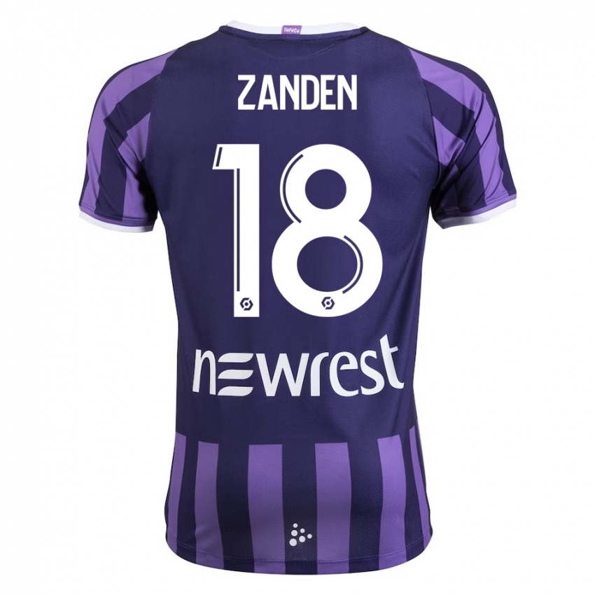 Niño Camiseta Oliver Zandén #18 Morado 2ª Equipación 2023/24 La Camisa Perú