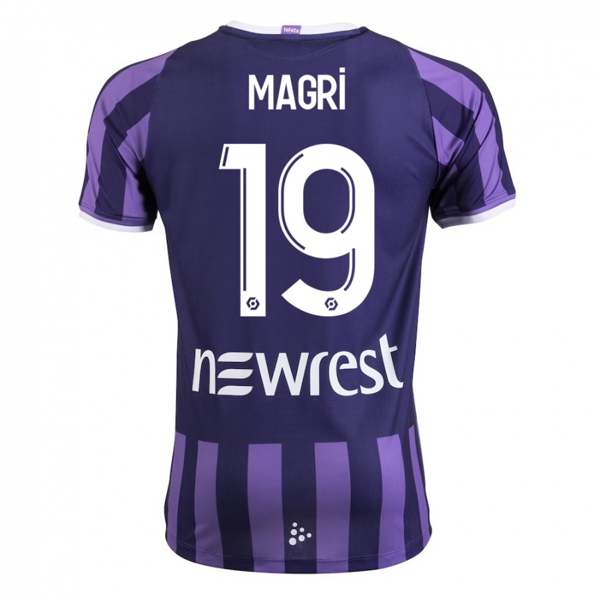 Niño Camiseta Frank Magri #19 Morado 2ª Equipación 2023/24 La Camisa Perú