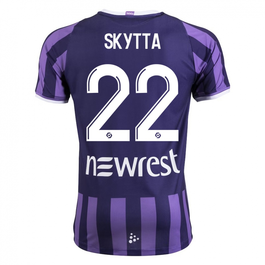 Niño Camiseta Naatan Skyttä #22 Morado 2ª Equipación 2023/24 La Camisa Perú