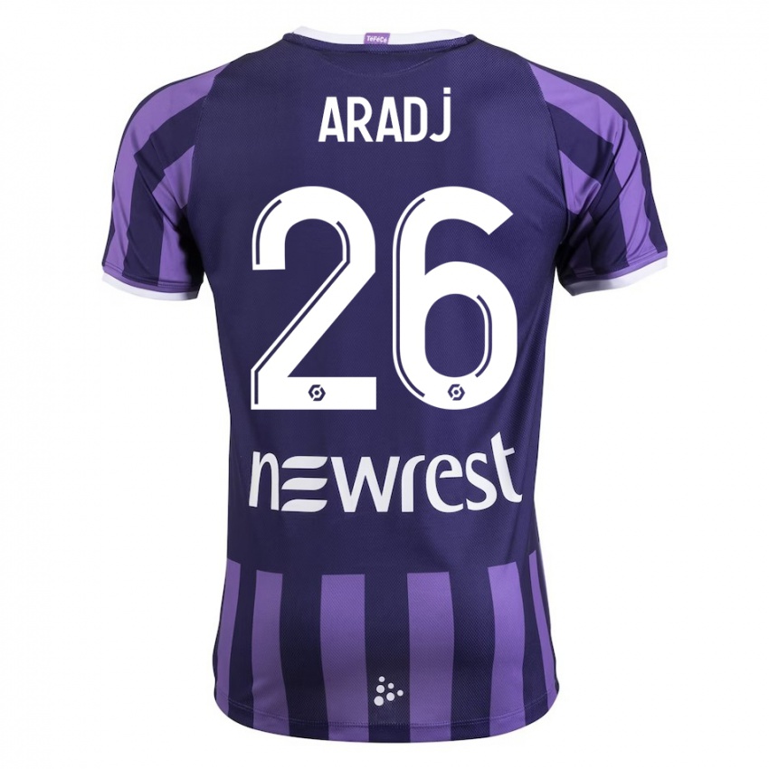 Niño Camiseta Ylies Aradj #26 Morado 2ª Equipación 2023/24 La Camisa Perú