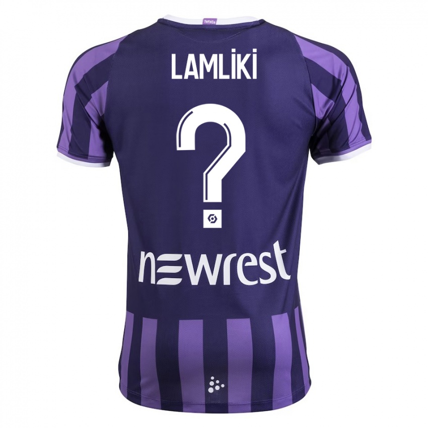 Niño Camiseta Nassim Lamliki #0 Morado 2ª Equipación 2023/24 La Camisa Perú