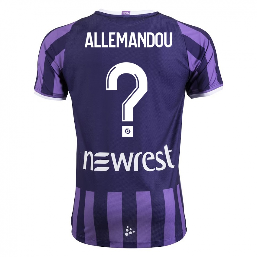 Niño Camiseta Teddy Allemandou #0 Morado 2ª Equipación 2023/24 La Camisa Perú