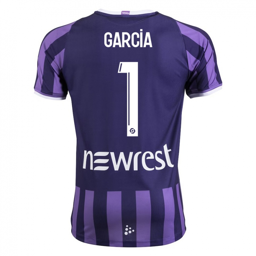 Niño Camiseta Deborah Garcia #1 Morado 2ª Equipación 2023/24 La Camisa Perú