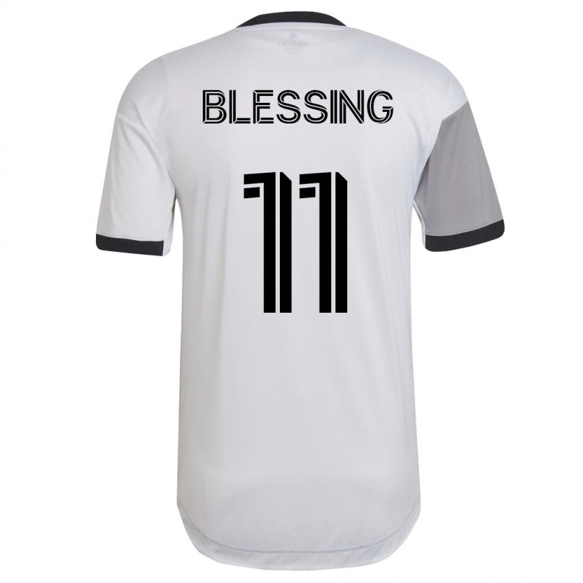 Niño Camiseta Latif Blessing #11 Blanco 2ª Equipación 2023/24 La Camisa Perú