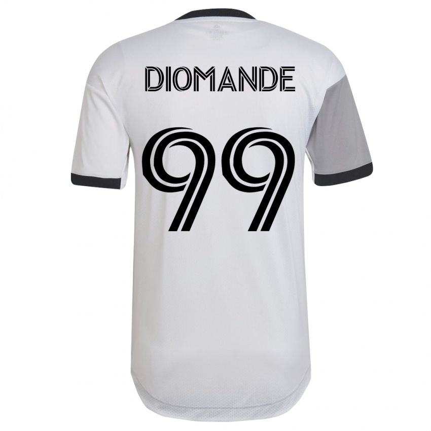 Niño Camiseta Adama Diomande #99 Blanco 2ª Equipación 2023/24 La Camisa Perú
