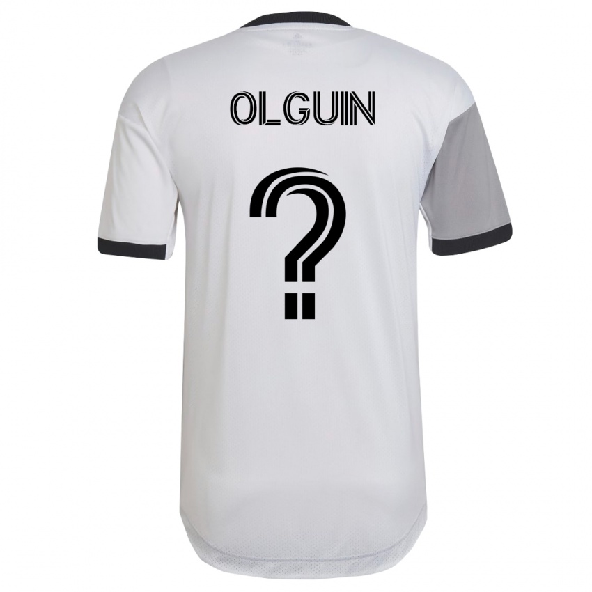 Niño Camiseta Lucas Olguin #0 Blanco 2ª Equipación 2023/24 La Camisa Perú