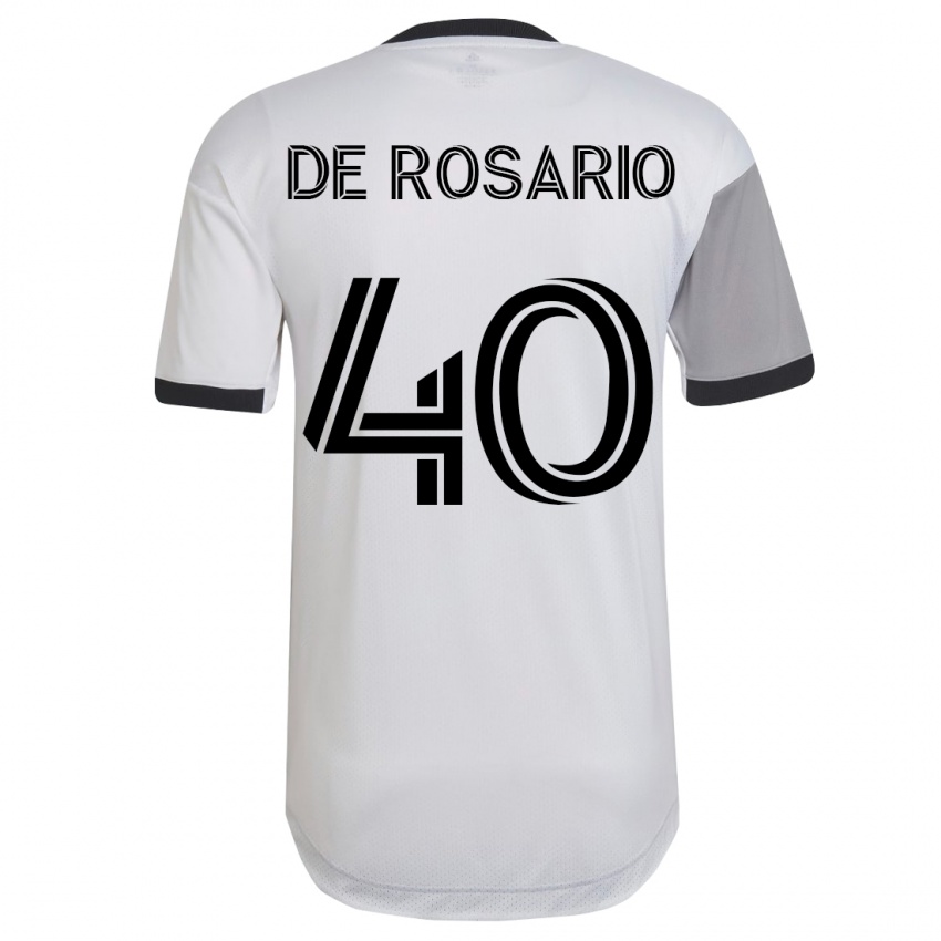 Niño Camiseta Adisa De Rosario #40 Blanco 2ª Equipación 2023/24 La Camisa Perú