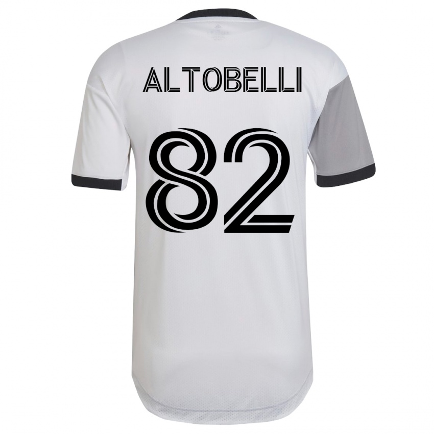 Niño Camiseta Julian Altobelli #82 Blanco 2ª Equipación 2023/24 La Camisa Perú